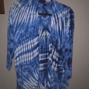 Indigo Tie-Dye Kimono